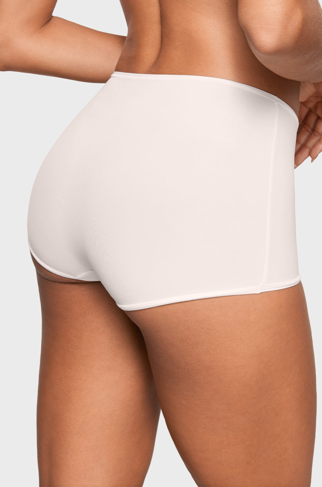 Inbarely® Plus Mid Waist Boy Shorts 3 Pack