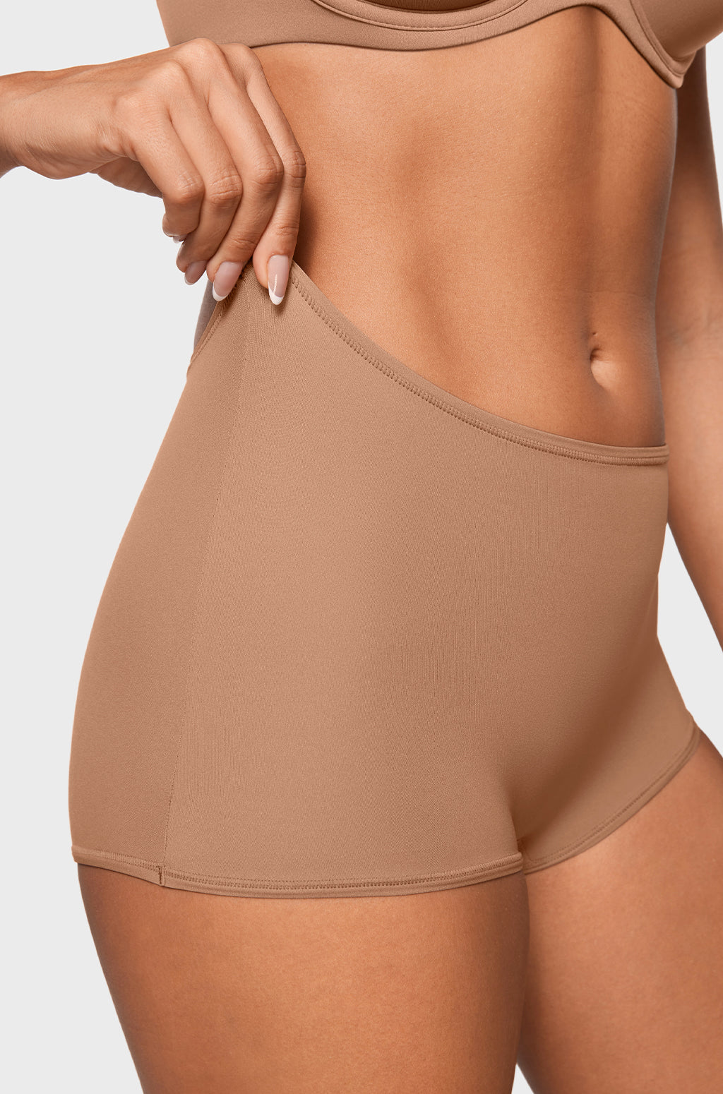 Inbarely® Plus Mid Waist Boy Shorts 3 Pack