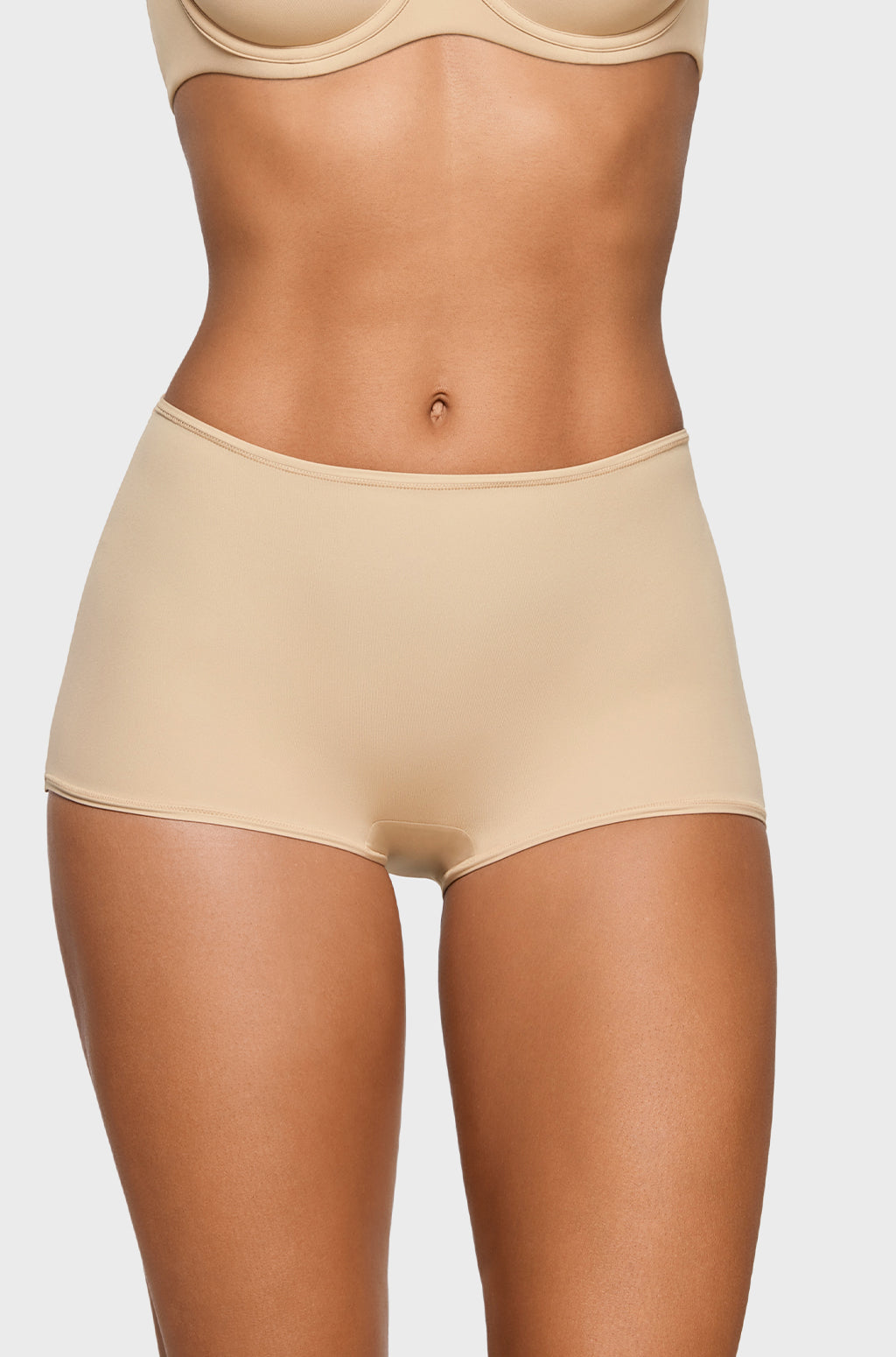 Inbarely® Plus Mid Waist Boy Shorts 3 Pack