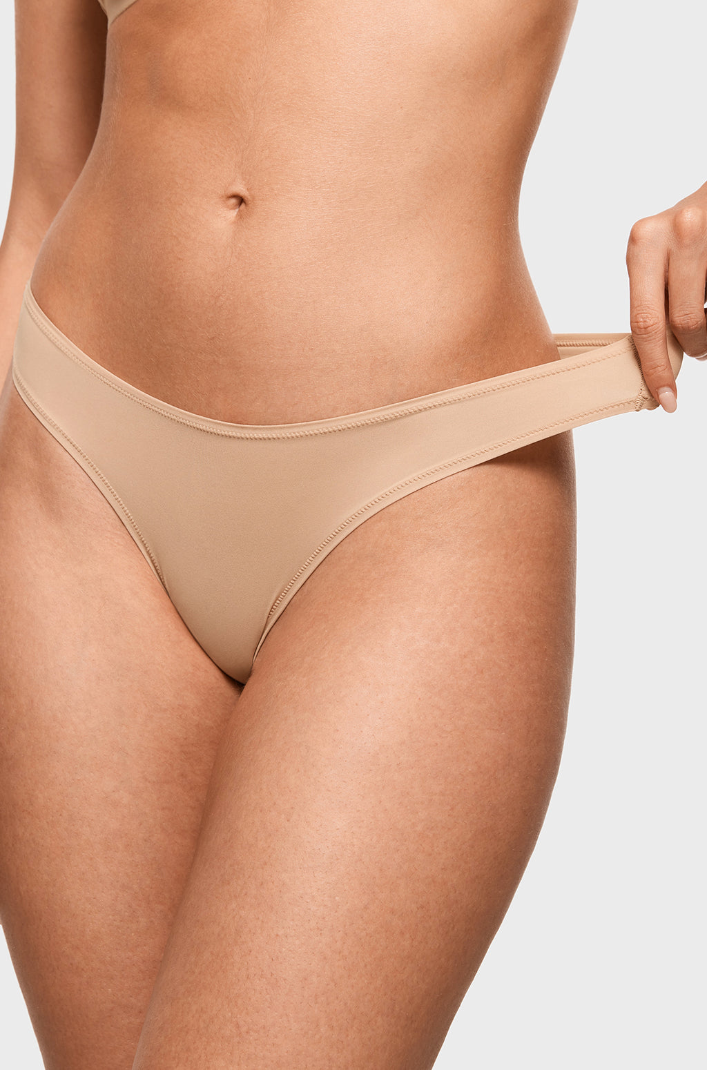 Inbarely® Soft V-shaped Low Rise Thongs 3 Pack