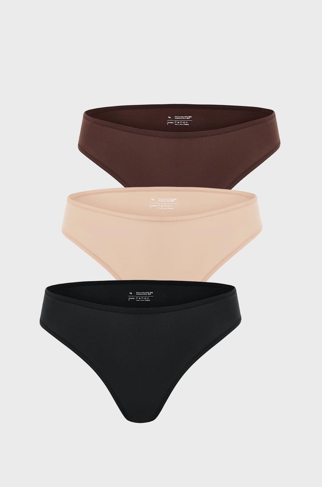 Inbarely® Soft High Cut Cheeky Briefs 3 Pack