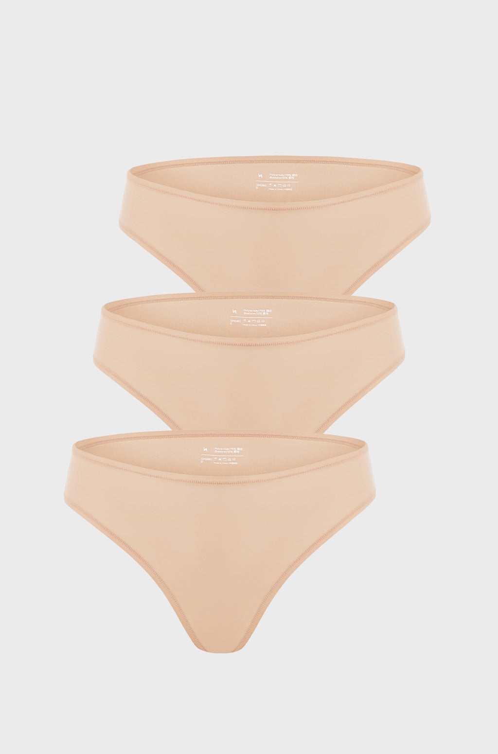 Inbarely® Soft High Cut Cheeky Briefs 3 Pack