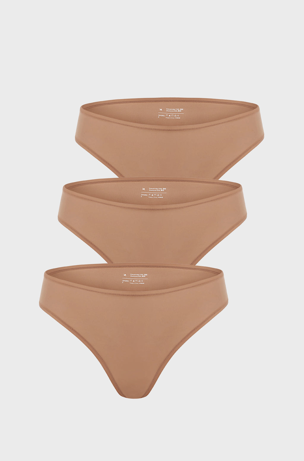 Inbarely® Soft High Cut Cheeky Briefs 3 Pack