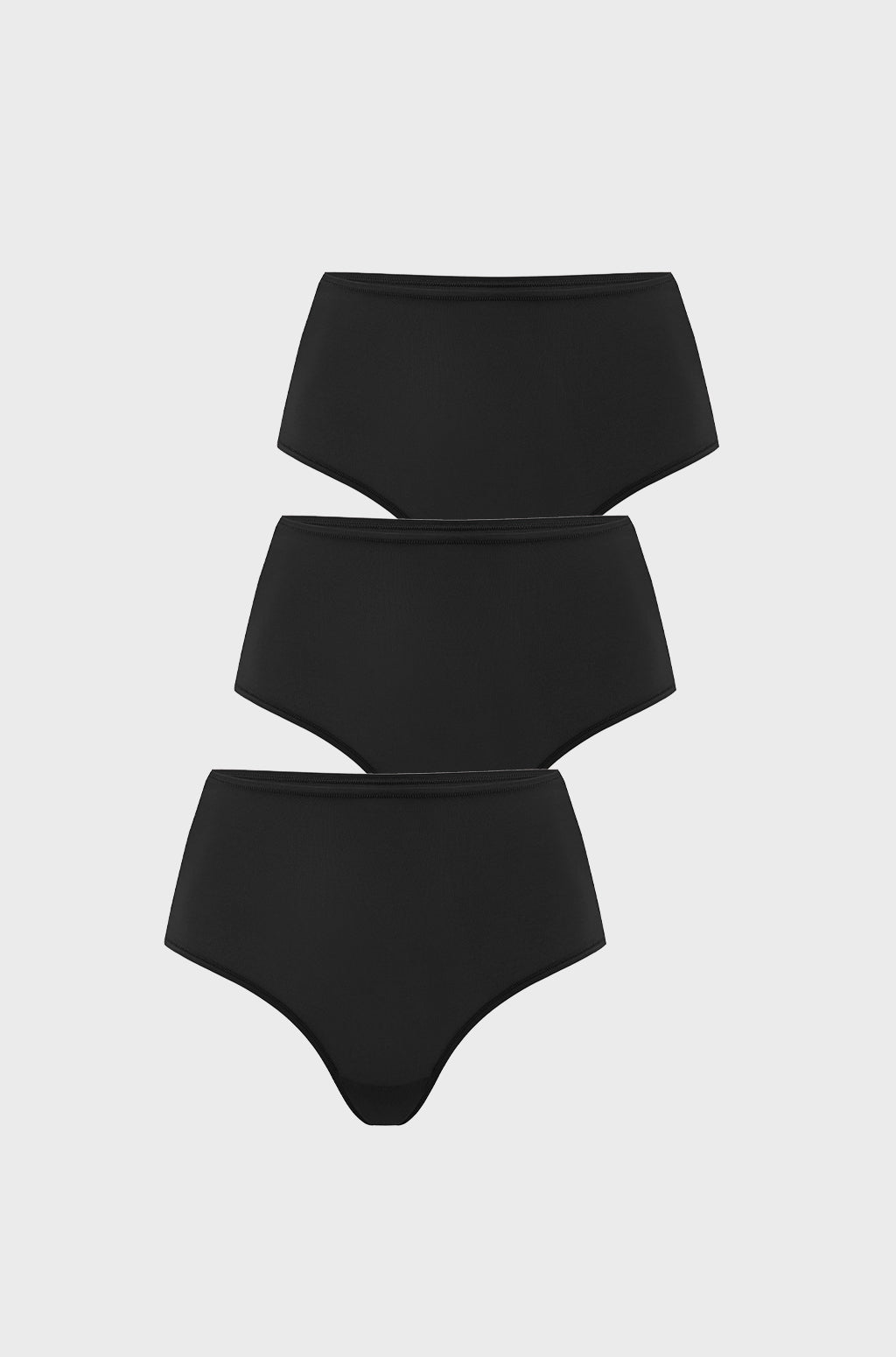 Inbarely® Soft High Rise Thongs 3 Pack