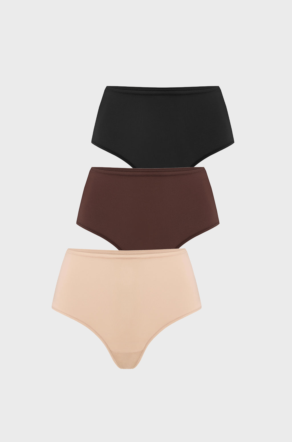 Inbarely® Soft High Rise Thongs 3 Pack