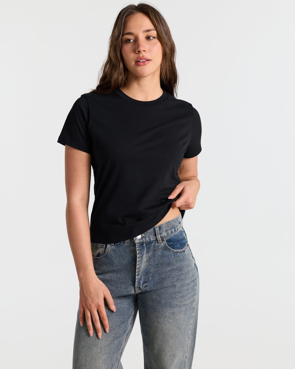 Short Sleeve Classic Crop T-Shirt