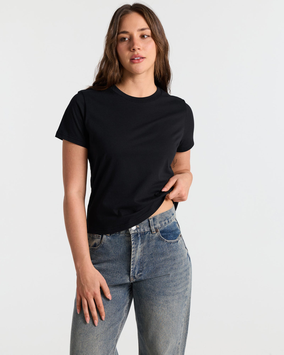 Short Sleeve Classic Crop T-Shirt