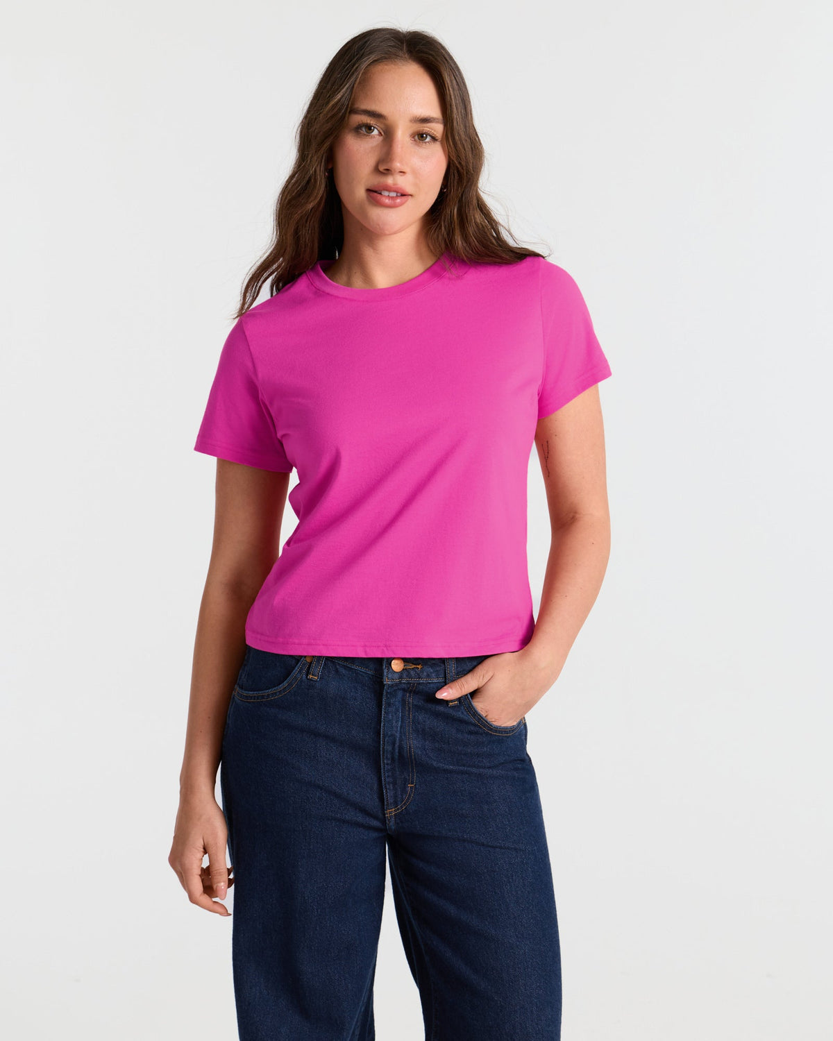 Short Sleeve Classic Crop T-Shirt