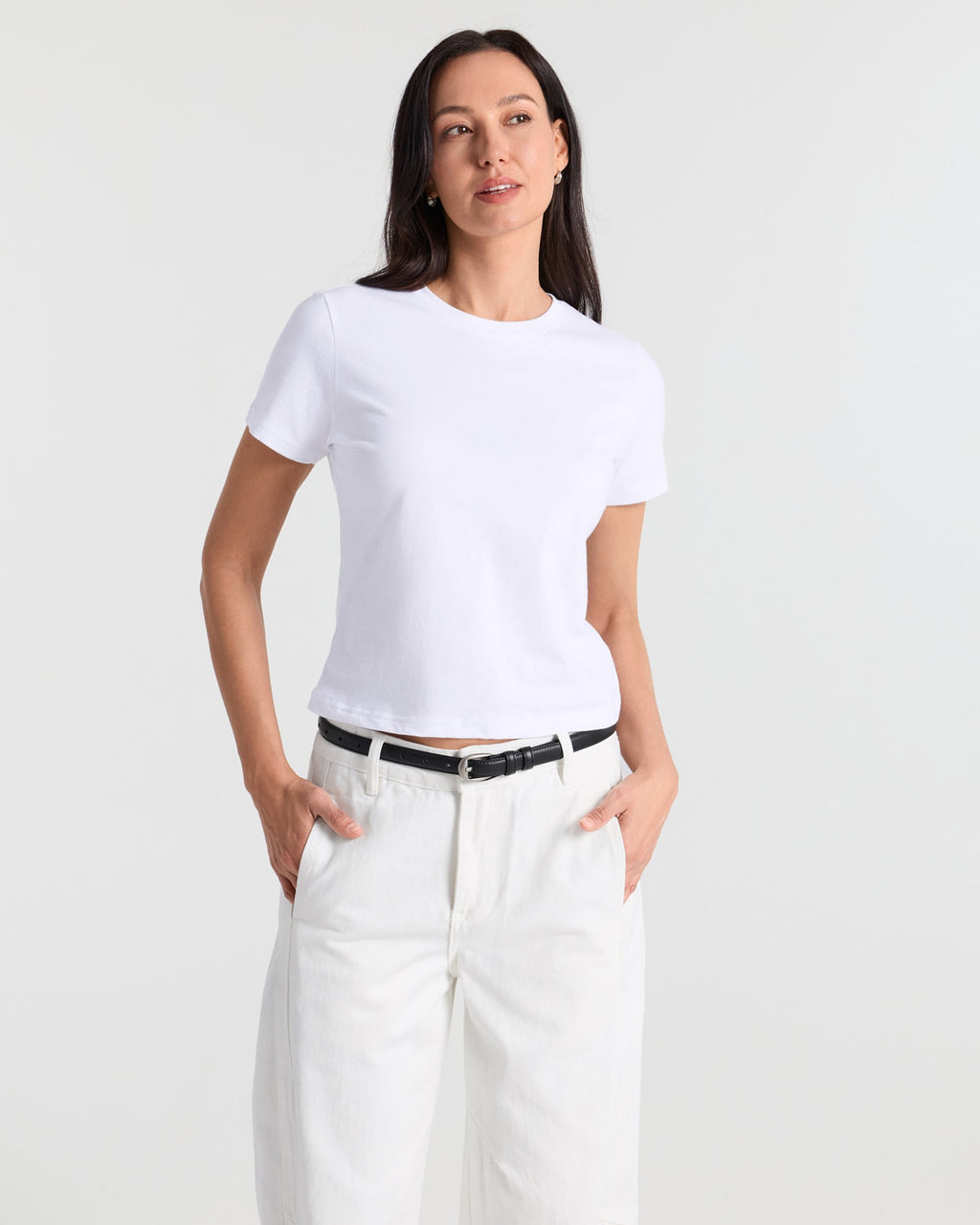 Short Sleeve Classic Crop T-Shirt