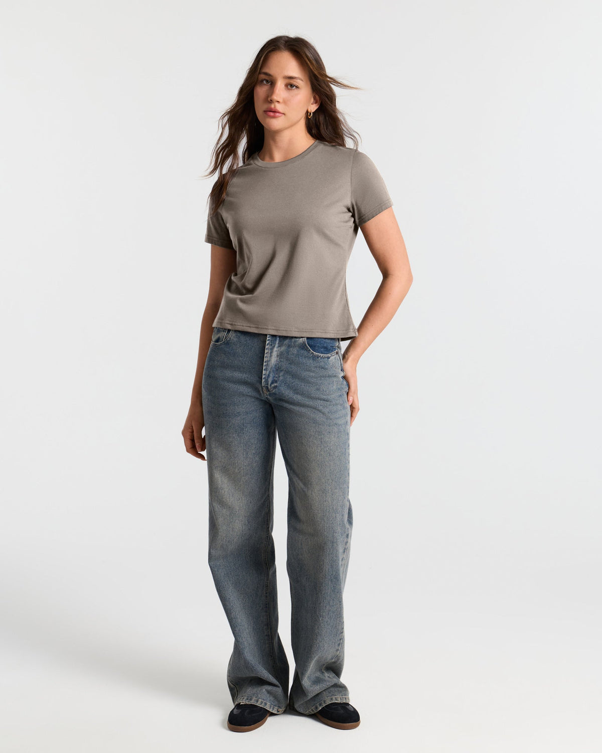 Short Sleeve Classic Crop T-Shirt