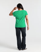 V Neck Batwing Relaxed T-Shirt