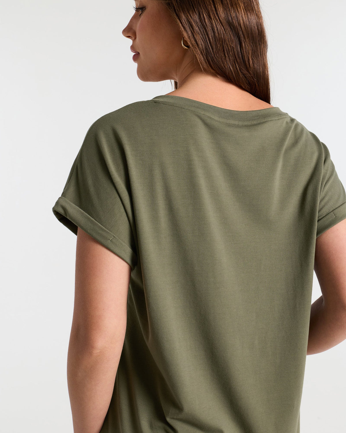 V Neck Batwing Relaxed T-Shirt