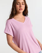 V Neck Batwing Relaxed T-Shirt