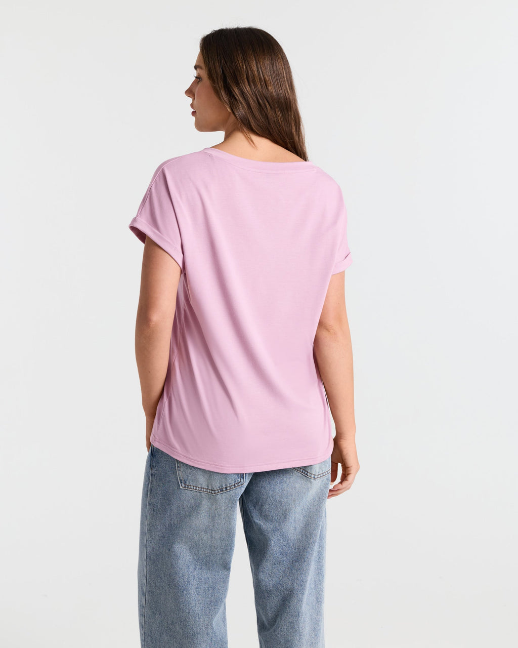 V Neck Batwing Relaxed T-Shirt