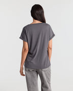 V Neck Batwing Relaxed T-Shirt