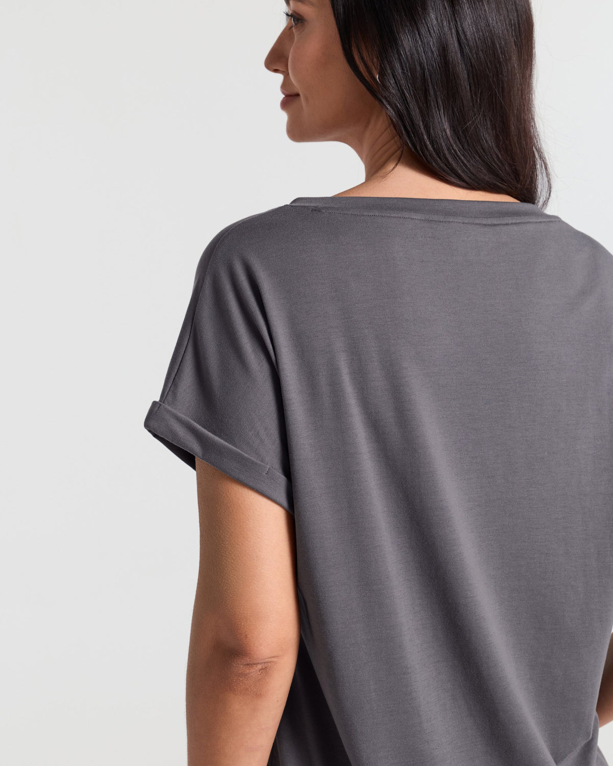 V Neck Batwing Relaxed T-Shirt