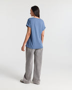 V Neck Batwing Relaxed T-Shirt