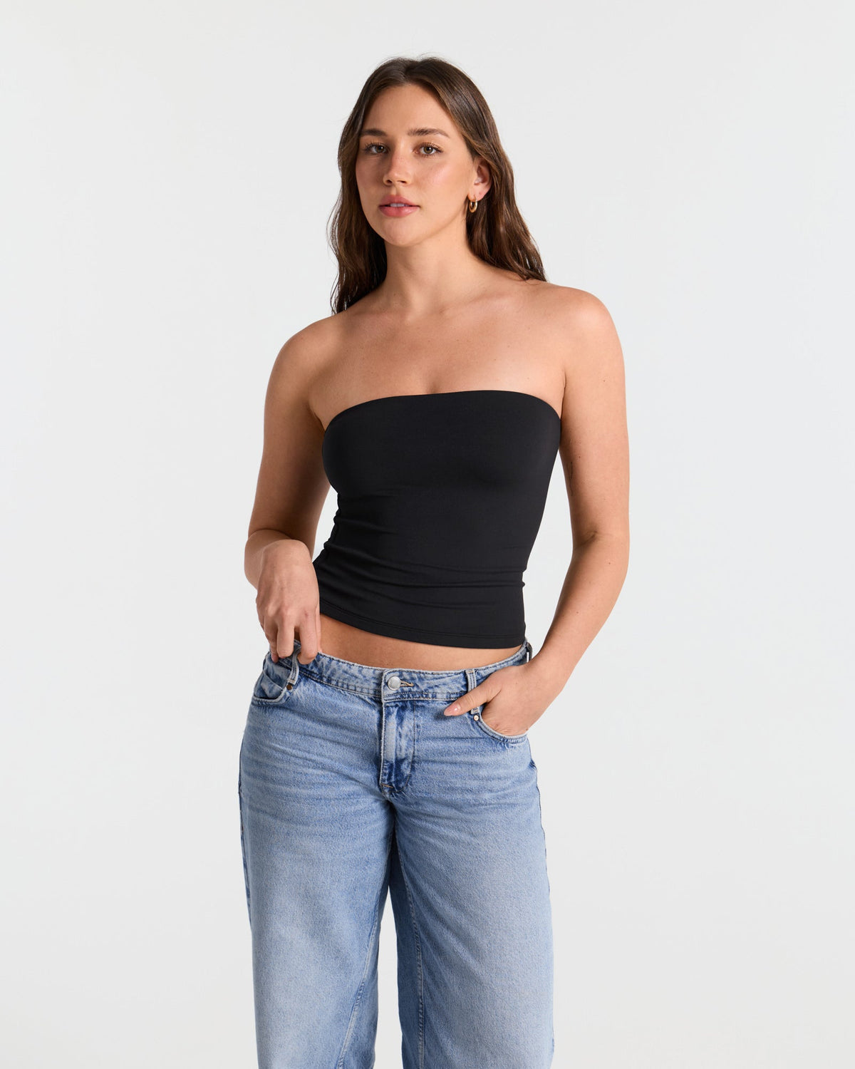 Basic Double Layer Bandeau Top