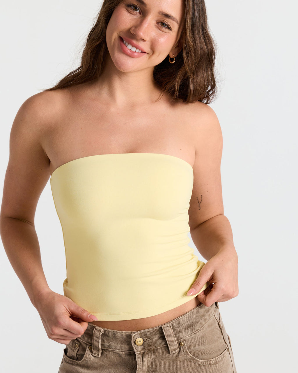 Basic Double Layer Bandeau Top