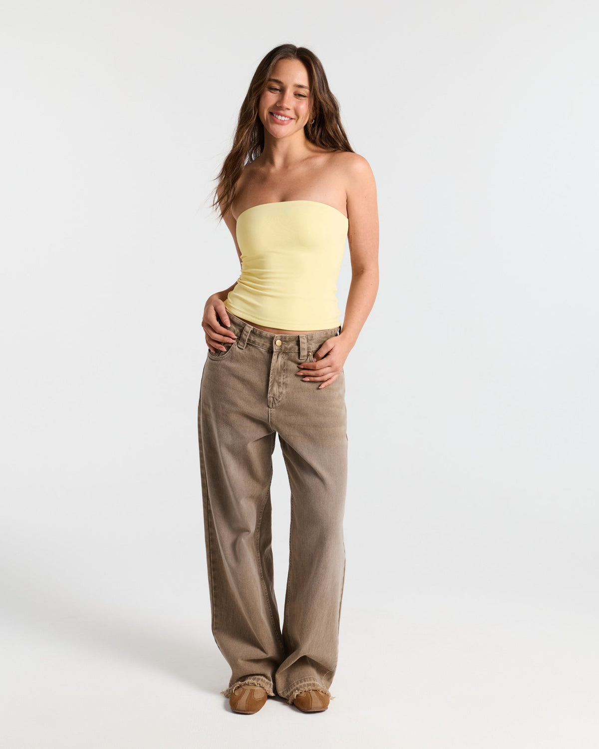 Basic Double Layer Bandeau Top