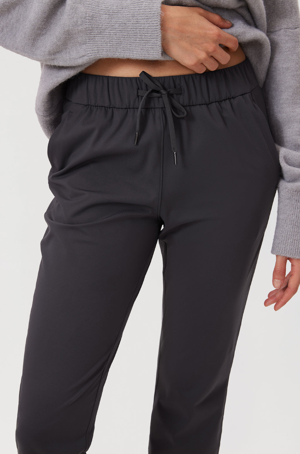 Stretch Drawstring 7/8 Pants with Pockets 27''