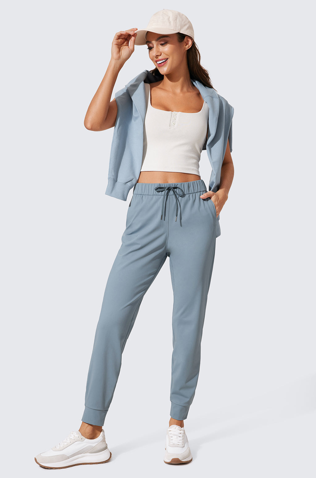 Stretch Drawstring Jogger with Pockets 28''