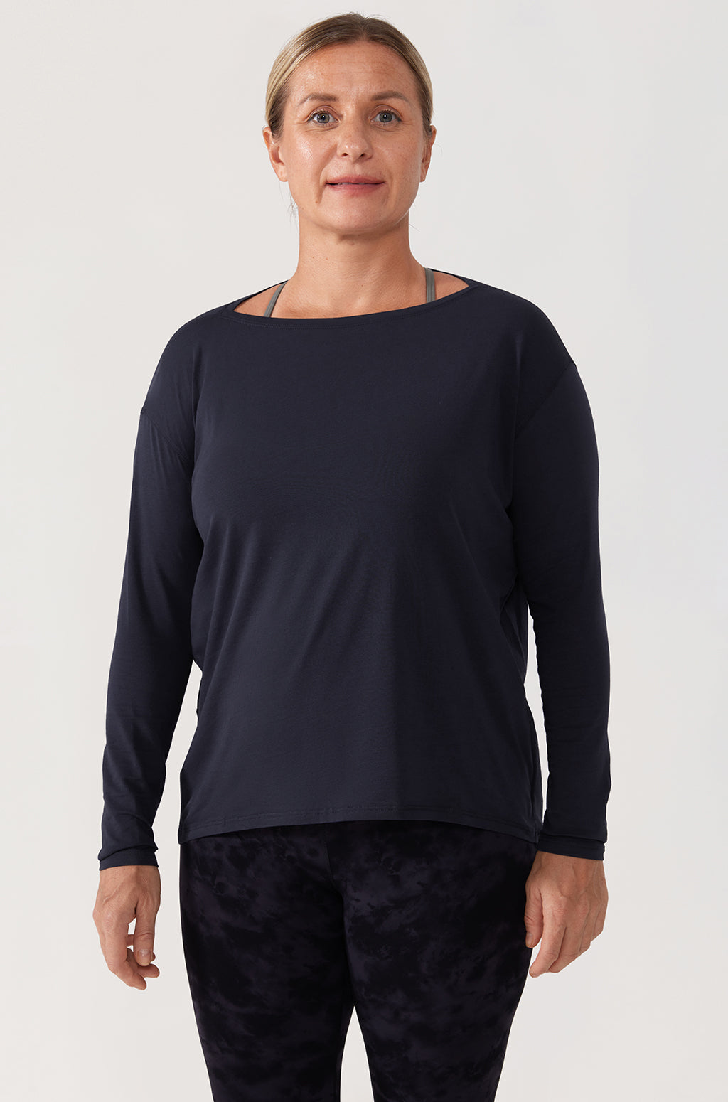 Pima Cotton Boat Neck Long Sleeve Shirts