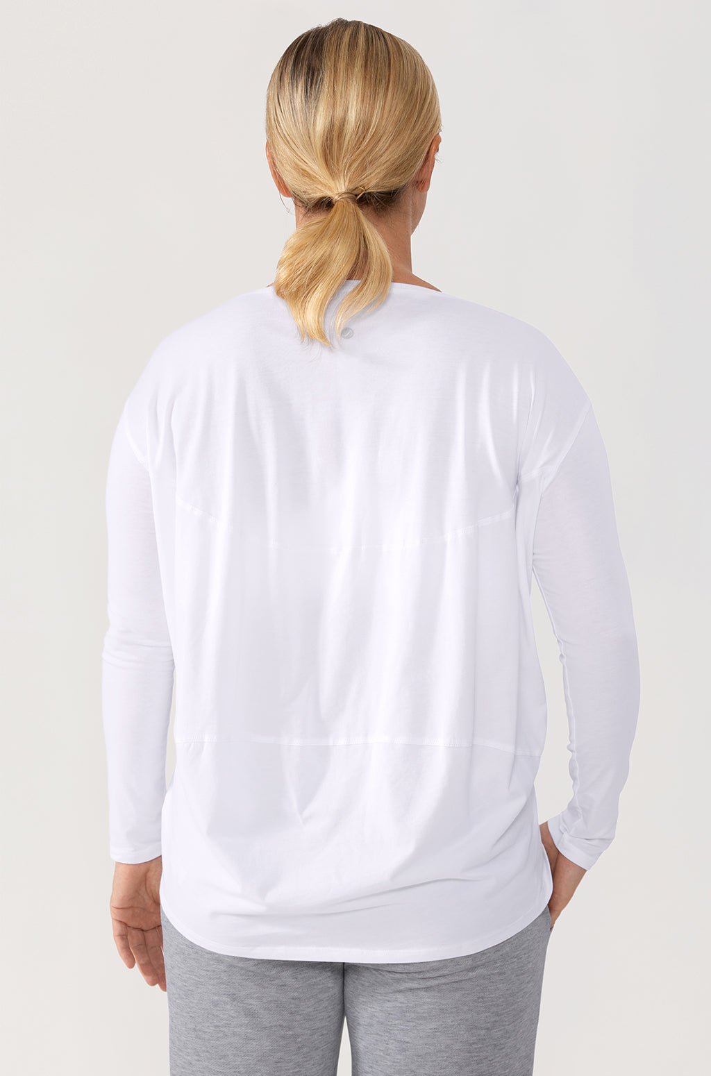 Pima Cotton Boat Neck Long Sleeve Shirts