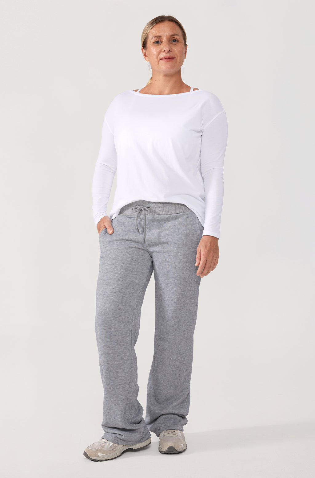 Pima Cotton Boat Neck Long Sleeve Shirts