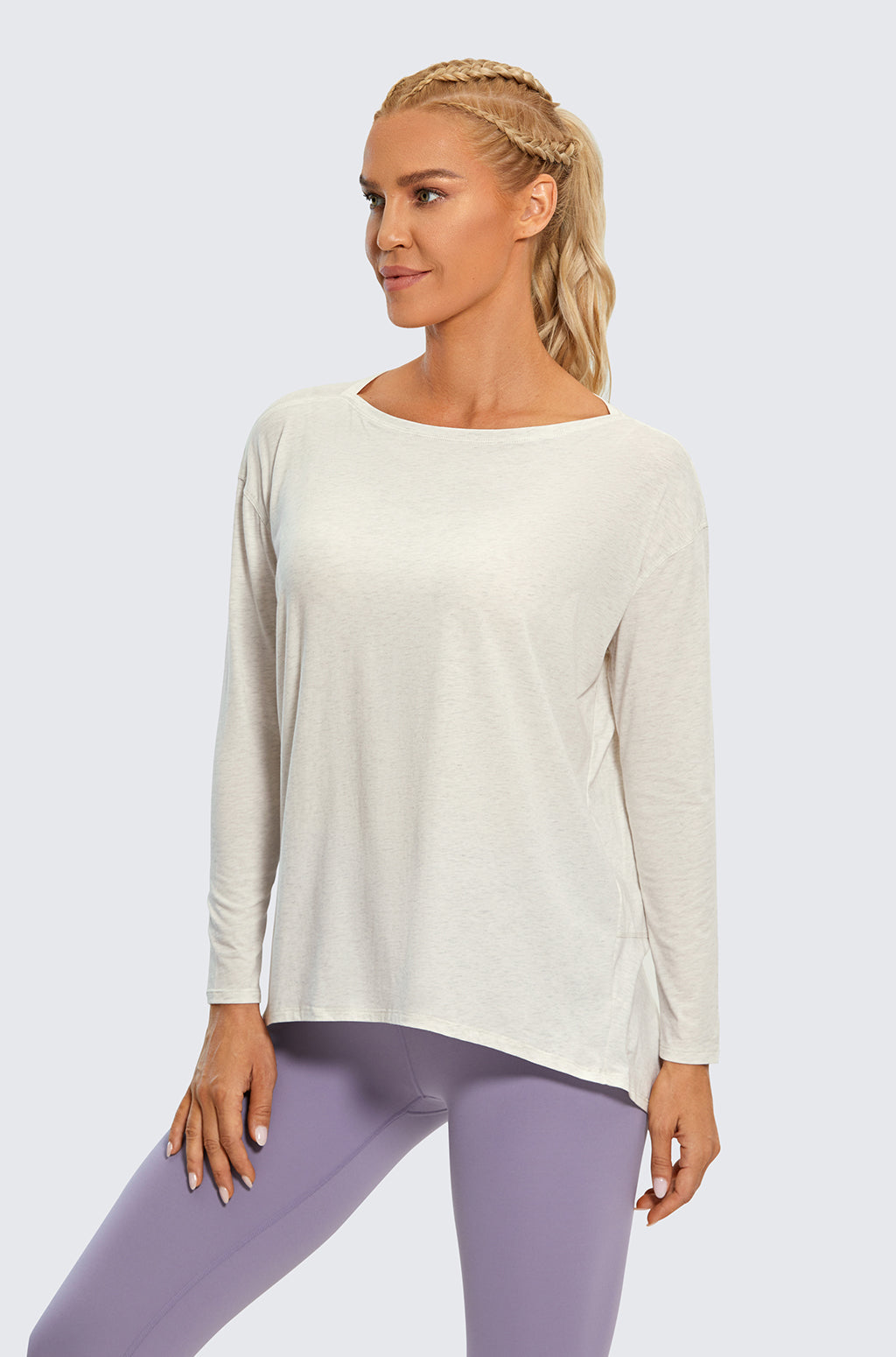 Pima Cotton Boat Neck Long Sleeve Shirts