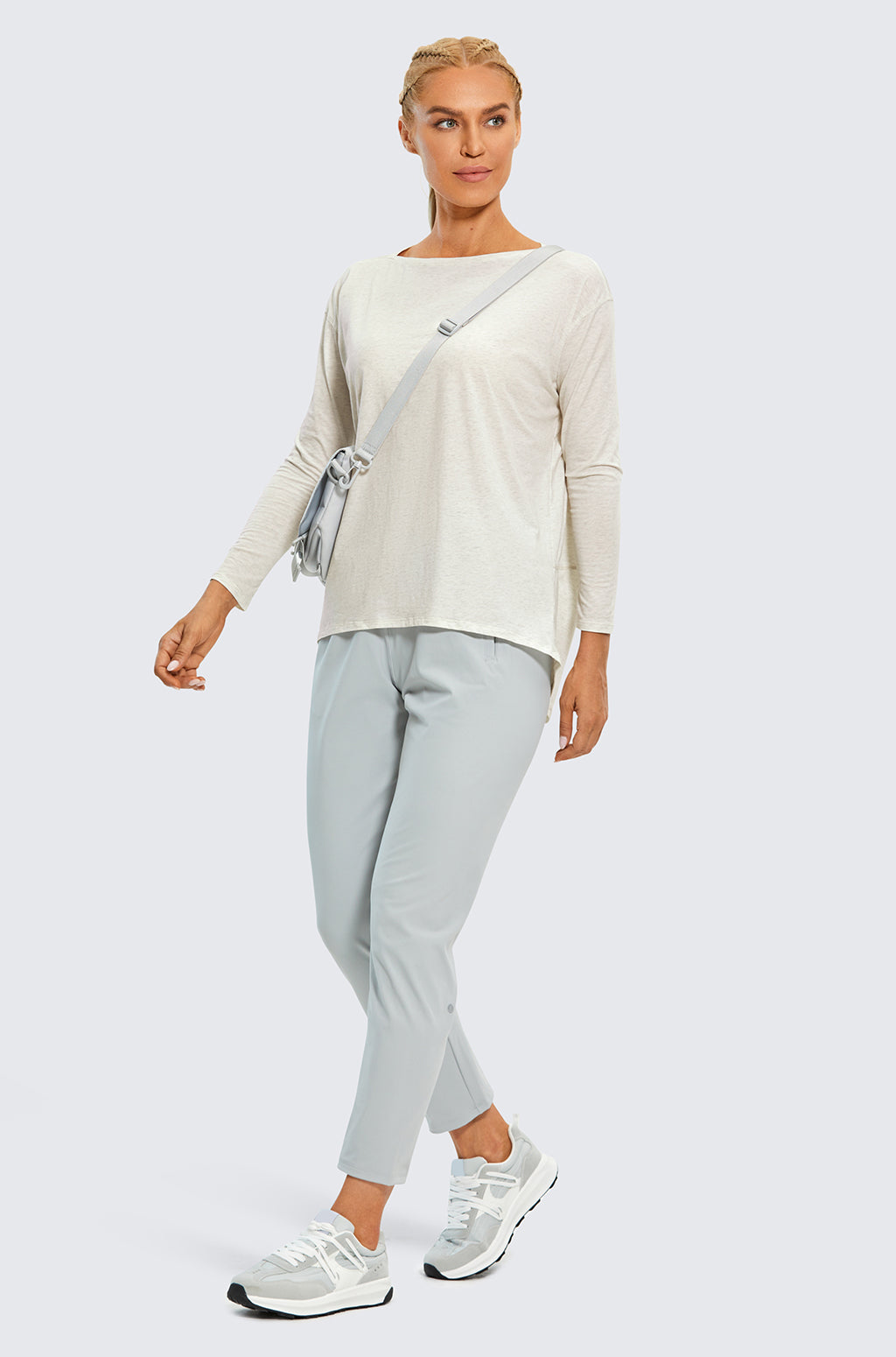 Pima Cotton Boat Neck Long Sleeve Shirts