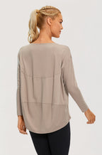 Pima Cotton Boat Neck Long Sleeve Shirts