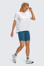 Pima Cotton Boat Neck Short Sleeves Shirts