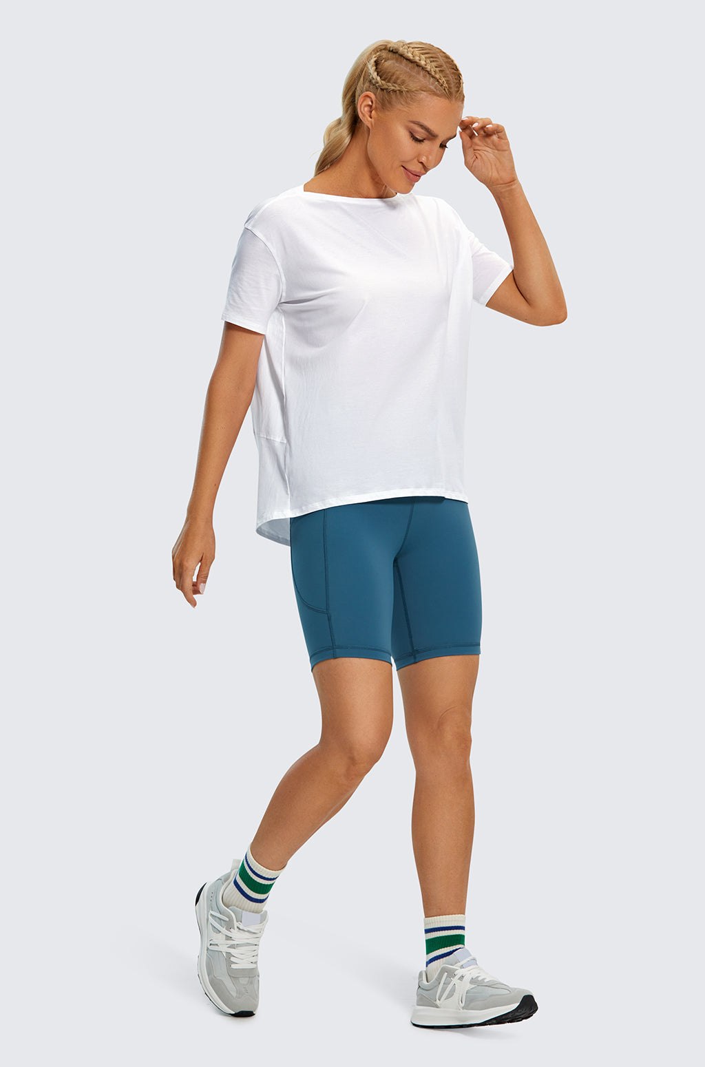 Pima Cotton Boat Neck Short Sleeves Shirts