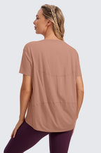 Pima Cotton Boat Neck Short Sleeves Shirts