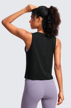Pima Cotton Cropped Tank Top