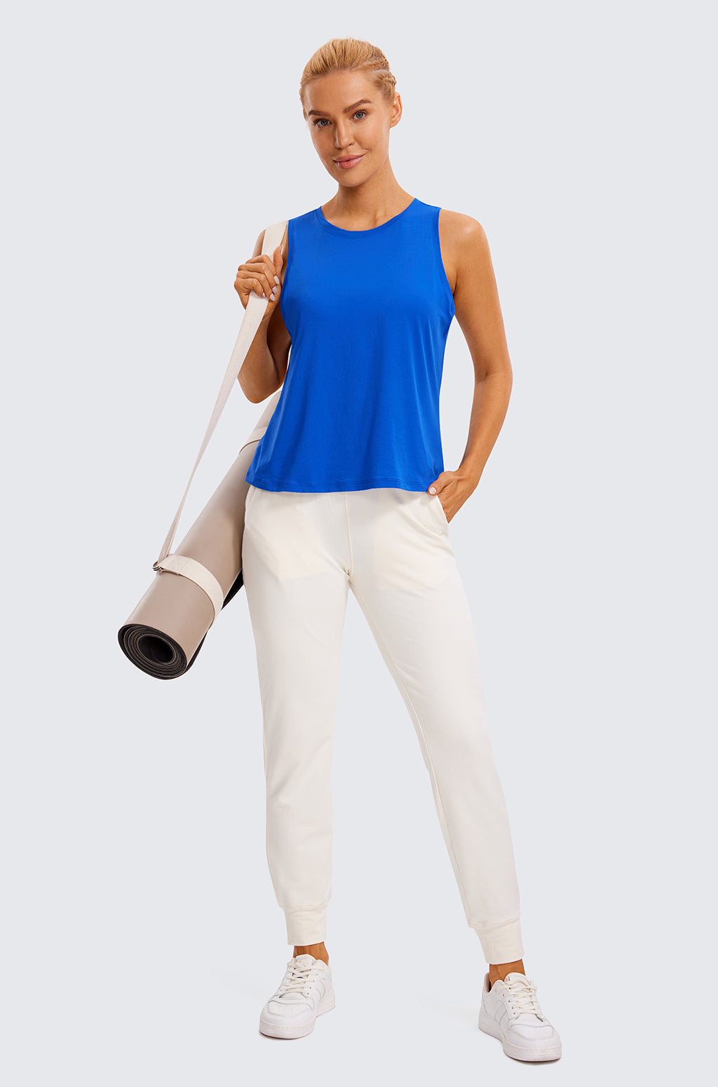 Pima Cotton Cropped Tank Top