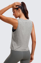 Pima Cotton Cropped Tank Top