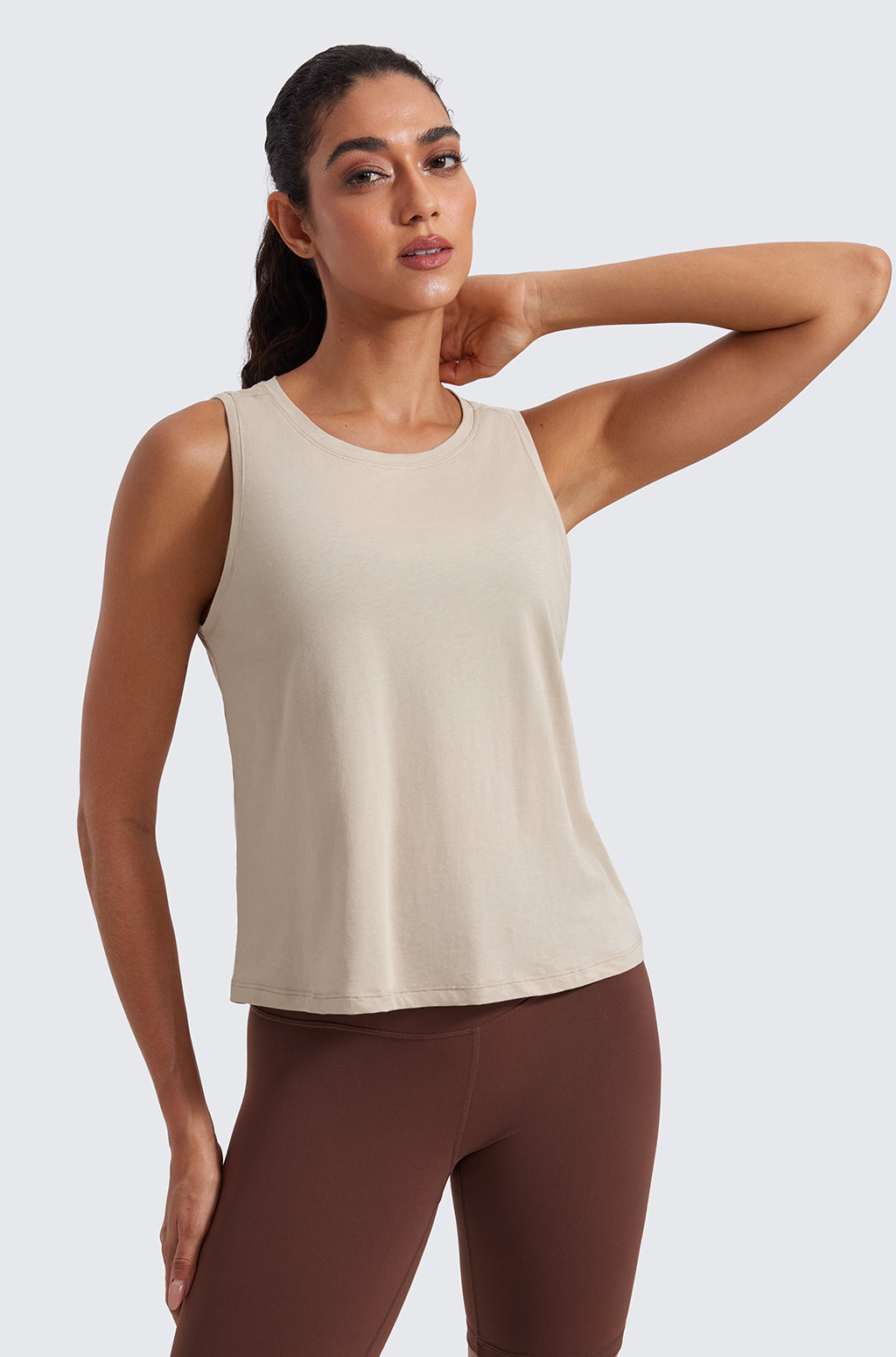 Pima Cotton Cropped Tank Top