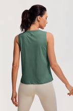 Pima Cotton Cropped Tank Top
