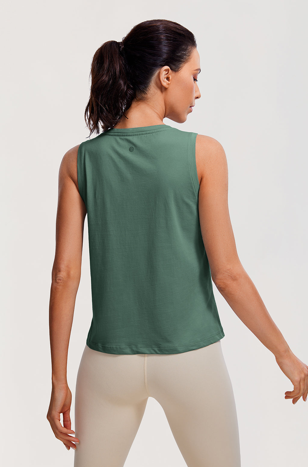 Pima Cotton Cropped Tank Top