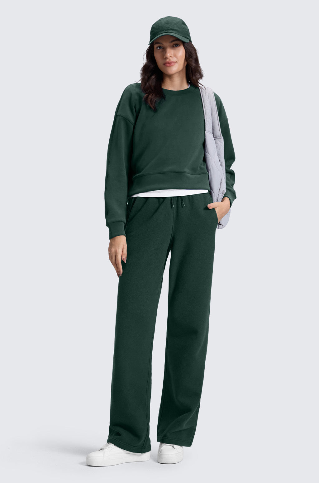 Cotton Fleece Lined Sweatpants 30"