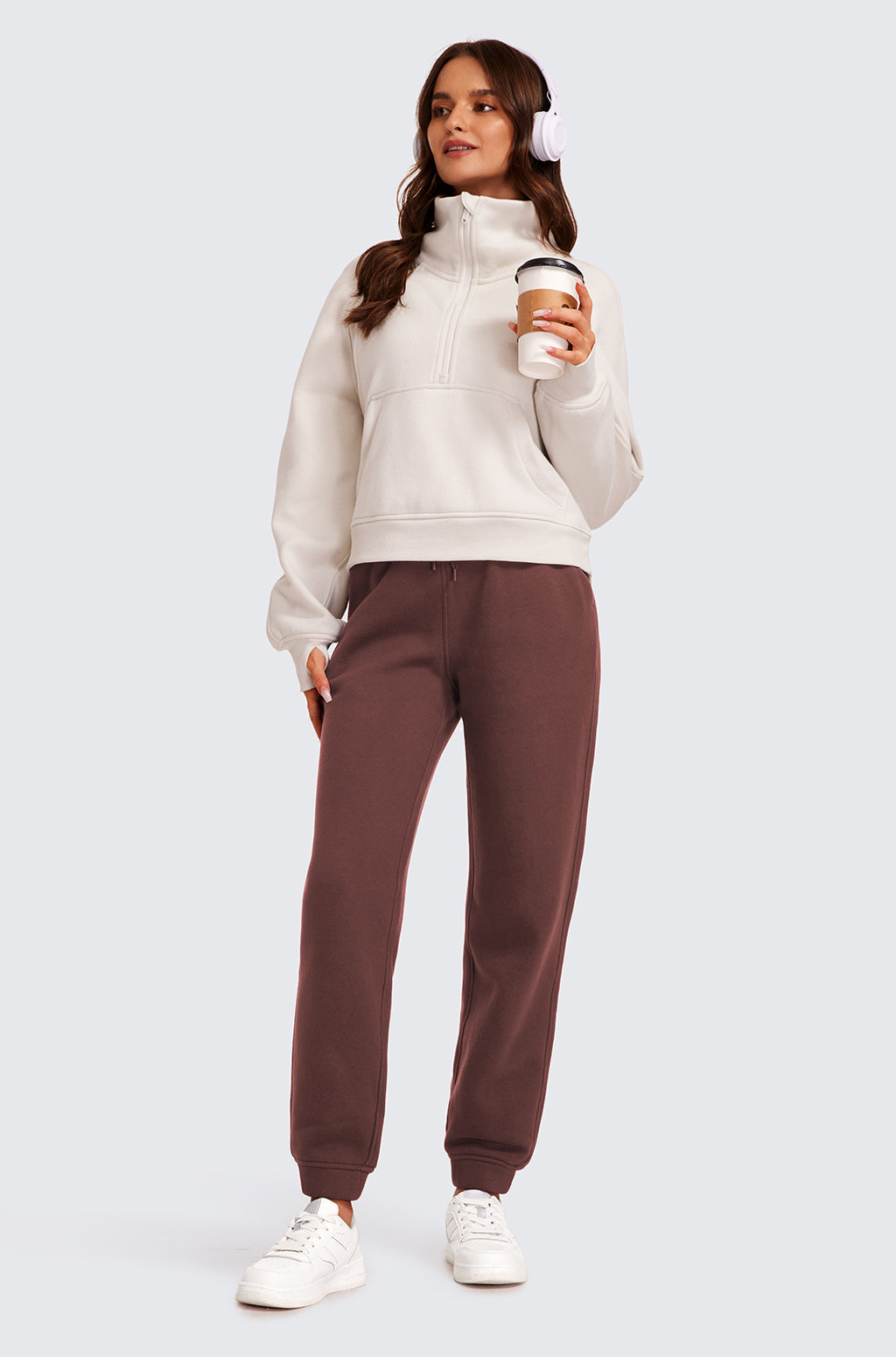 Cotton Fleece Lined Sweatpants 28