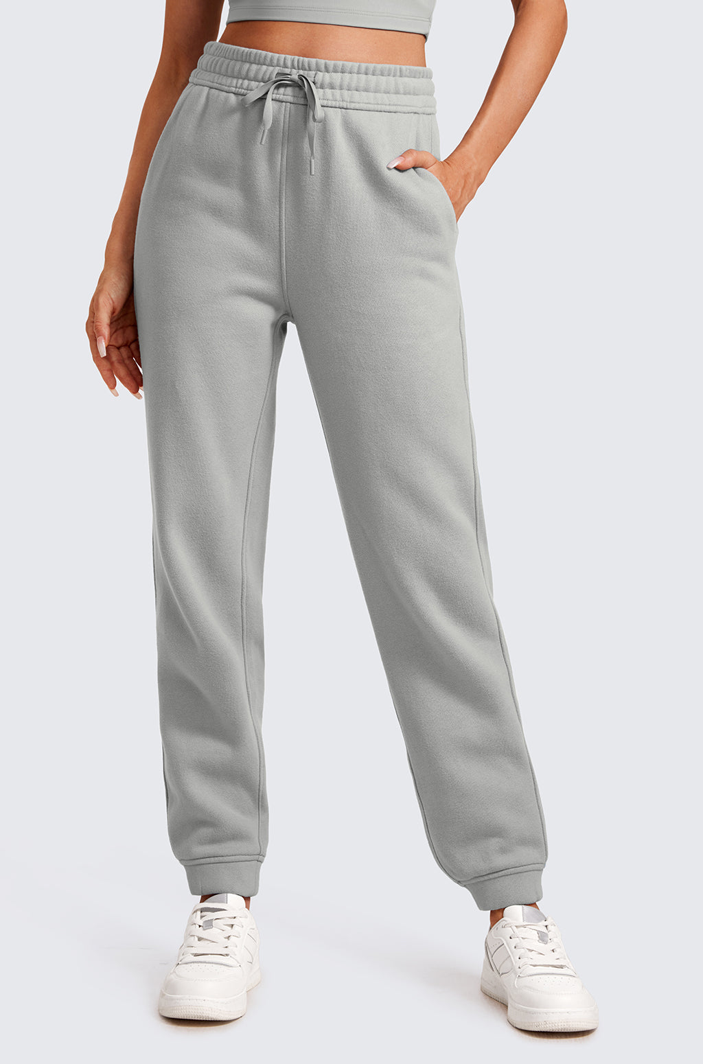 Cotton Fleece Lined Sweatpants 28"