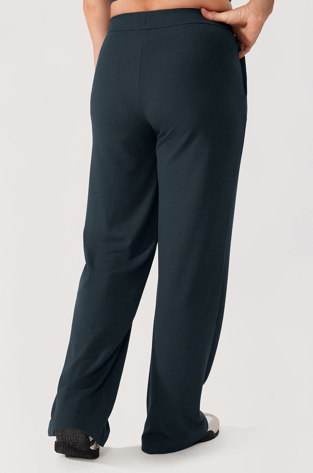 Ribbed Wide Leg Sweatpants 30.5"