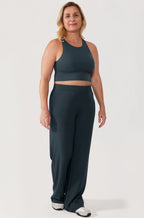 Ribbed Wide Leg Sweatpants 30.5"