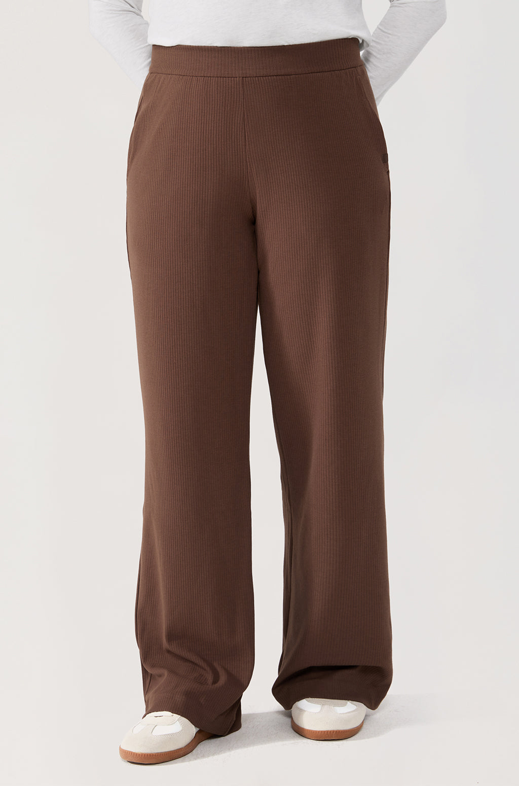 Ribbed Wide Leg Sweatpants 30.5"