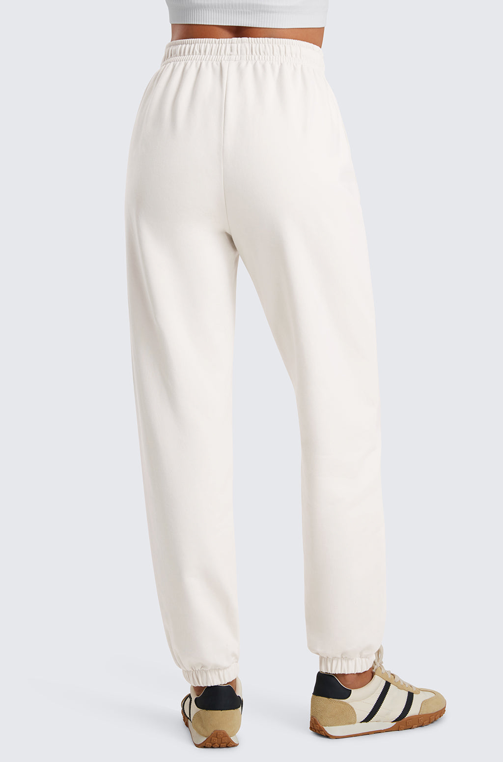 Cotton Fleece Joggers with Pockets 28"
