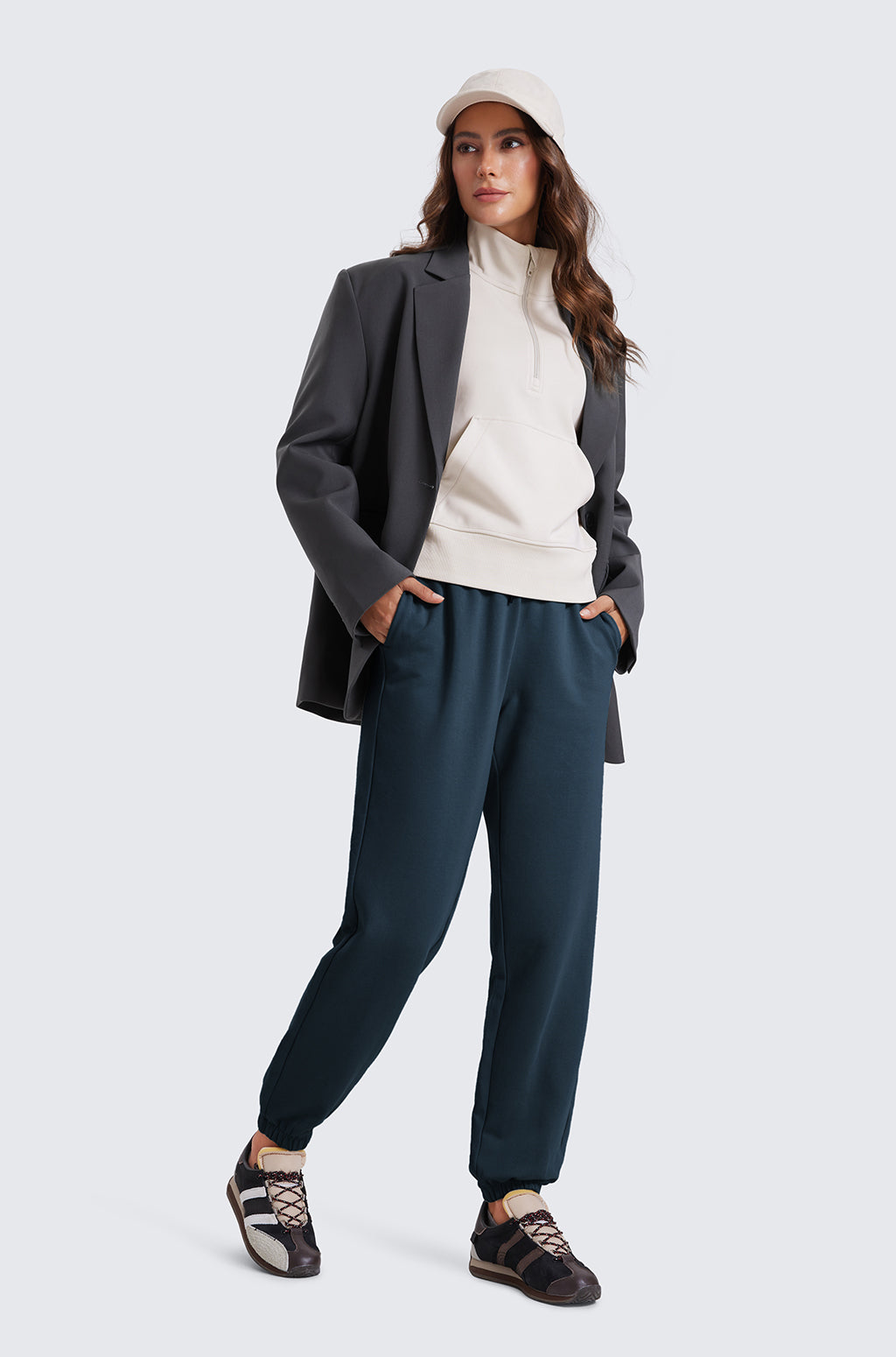 Cotton Fleece Joggers with Pockets 28