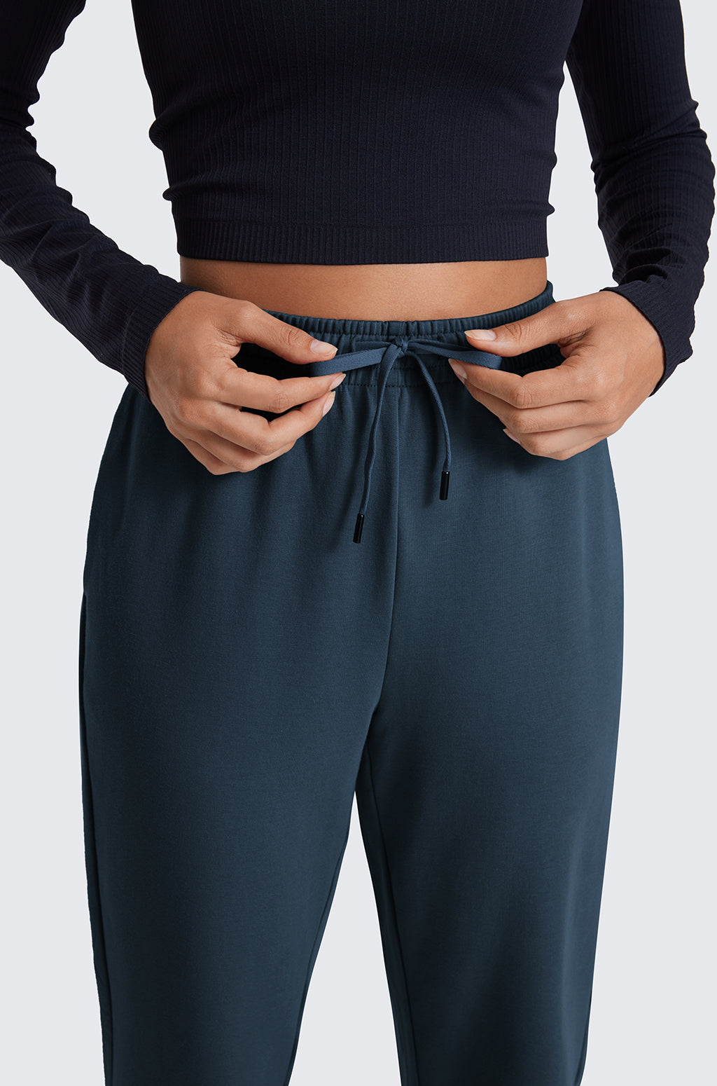 Cotton Fleece Joggers with Pockets 28"